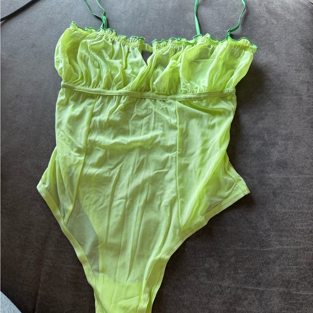 Elegant Lime Green Bodysuit